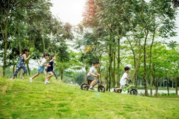Trải nghiệm cắm trại qua đêm như trời Tây giữa không gian xanh KĐT Ecopark